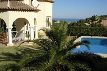 Denia Costa Blanca Ferienvilla mit privatem Pool und Meerblick